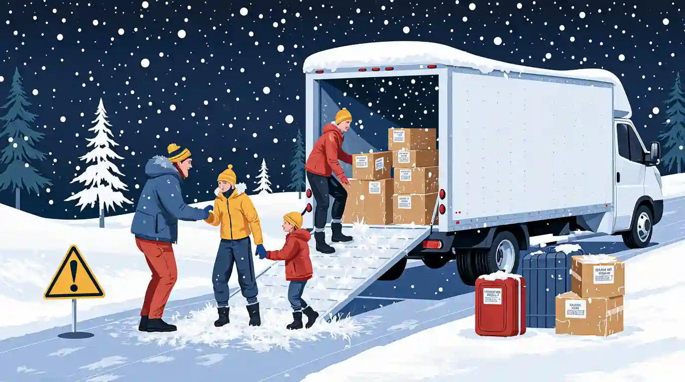 Déménagement hivernal précautions à prendre quand il neige